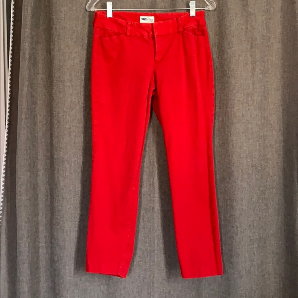 Red pixie pants from old Navy